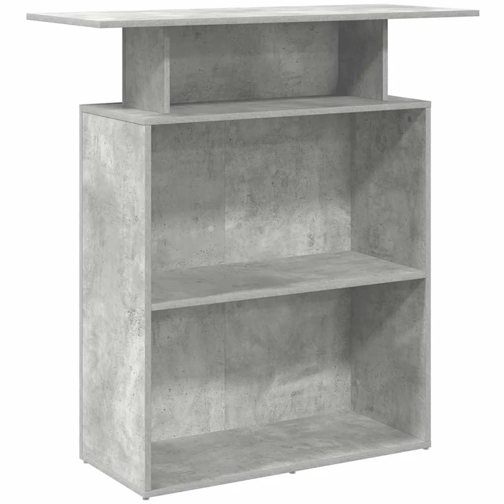 Mostrador de recepción Gris hormigón 100x40x104 cm