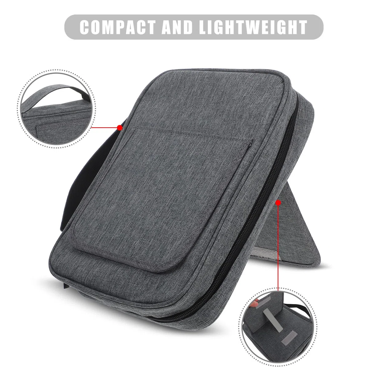 Bolsa Protectora para Biblias con Asa y Soporte, Funda de Poliéster Portátil para Estudio y Transporte Diario, Paquete de 2 Piezas