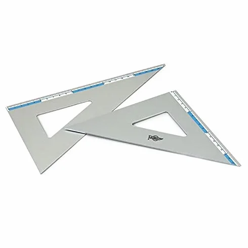 Faibo Escuadras 45º y cartabones 60º en aluminio de alta (26 cm.)