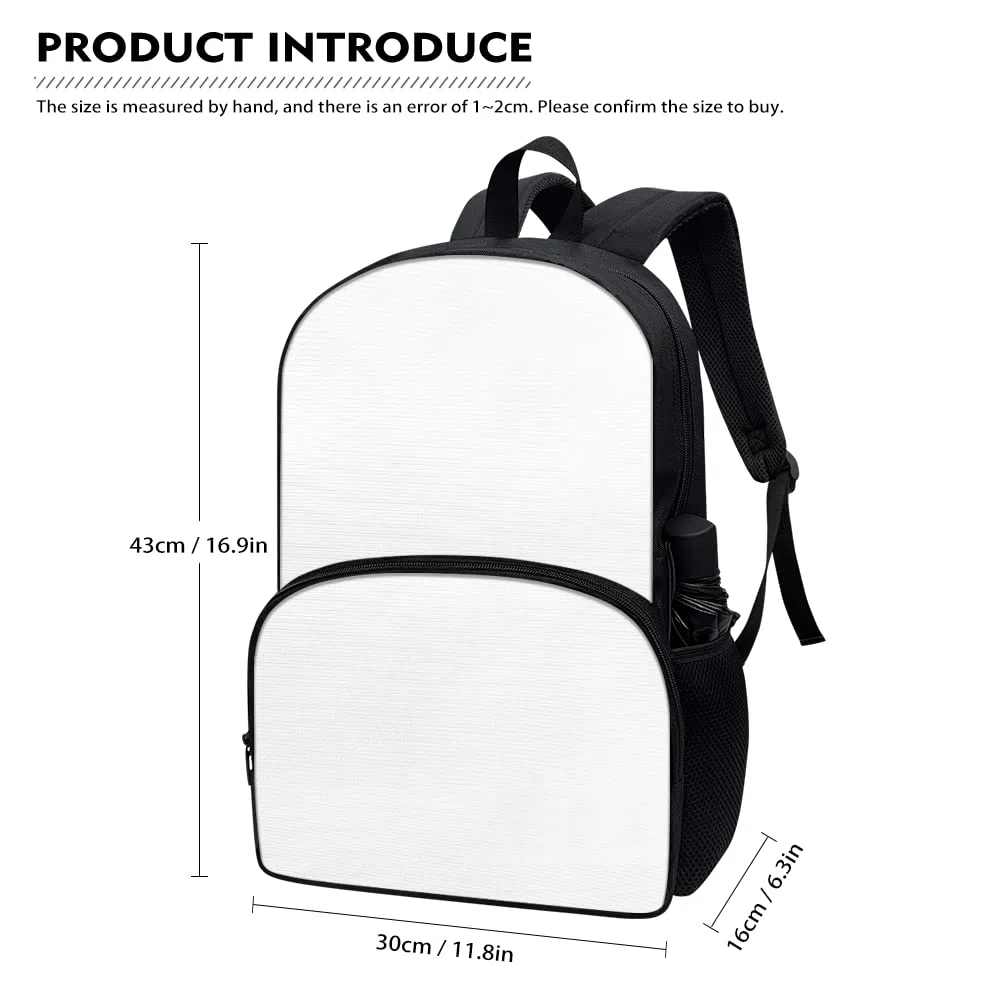 POLERO Juego de 3 bolsas escolares con impresión 3D para el almuerzo, estuche para lápices, Caballo marrón, Talla única, Mochila infantil