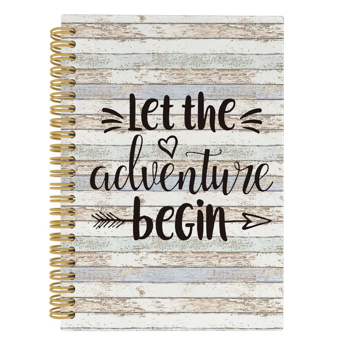 ANIANG Cuaderno de espiral Let The Adventure Begin, diario de viaje, diario de camping y libro de registro de viaje de caravana, 5.5 x 8.3 pulgadas, 164 páginas, cuadernos rayados universitarios,