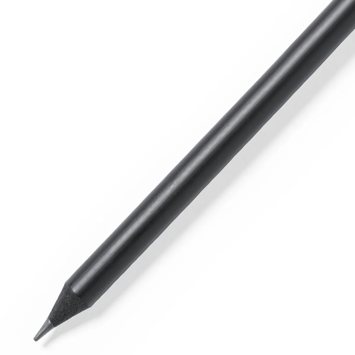noTrash2003 Lápices negros mate 5 a 100 unidades, lápices de madera con goma de borrar Black Edition HB, preafilados, 19 cm de longitud, paquete económico sostenible (moderno, 25 unidades)