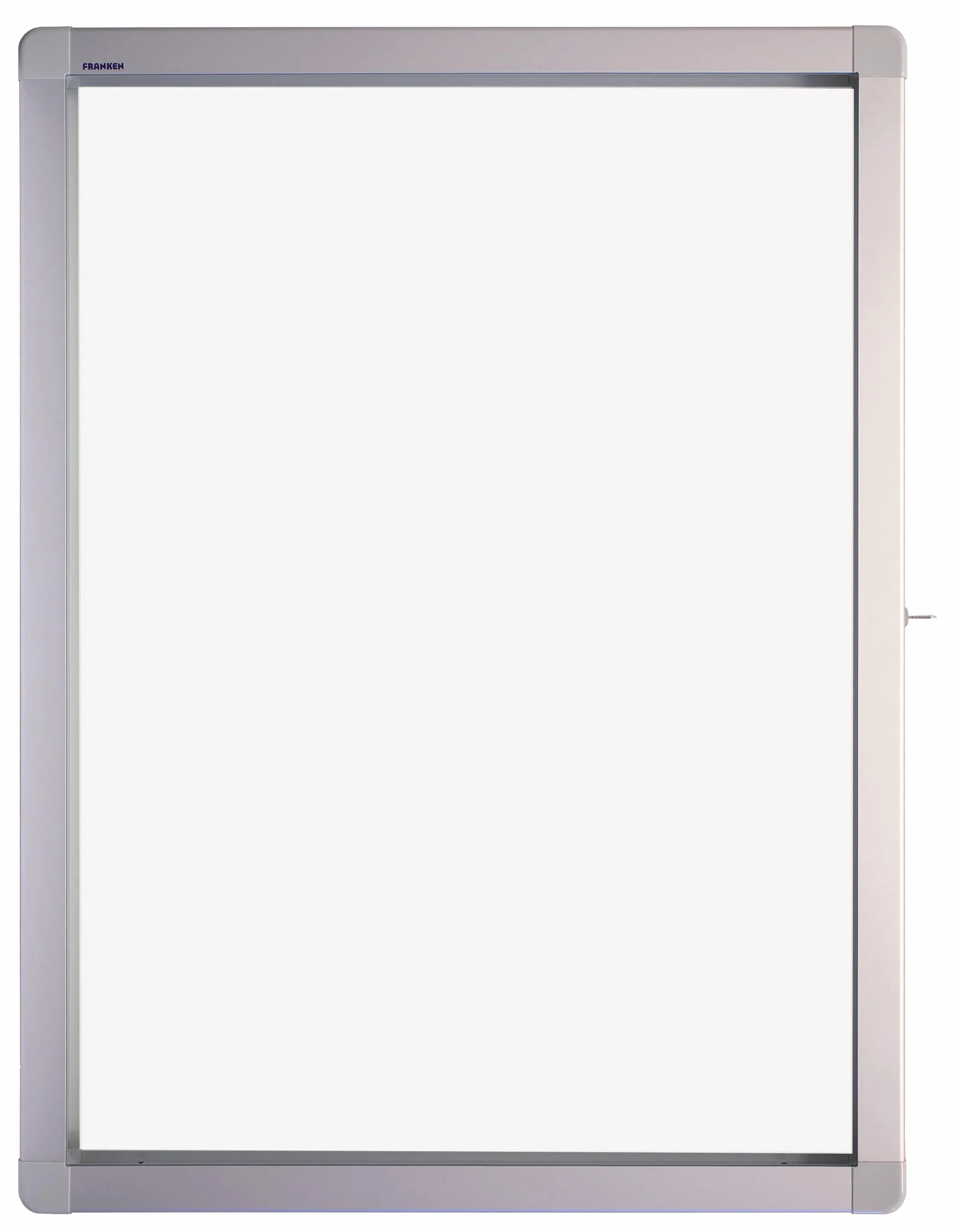 Franken SK4SE - Vitrina para 4 documentos A4 (magnética, puertas correderas, 53 x 70,4 x 4,5 cm), color blanco