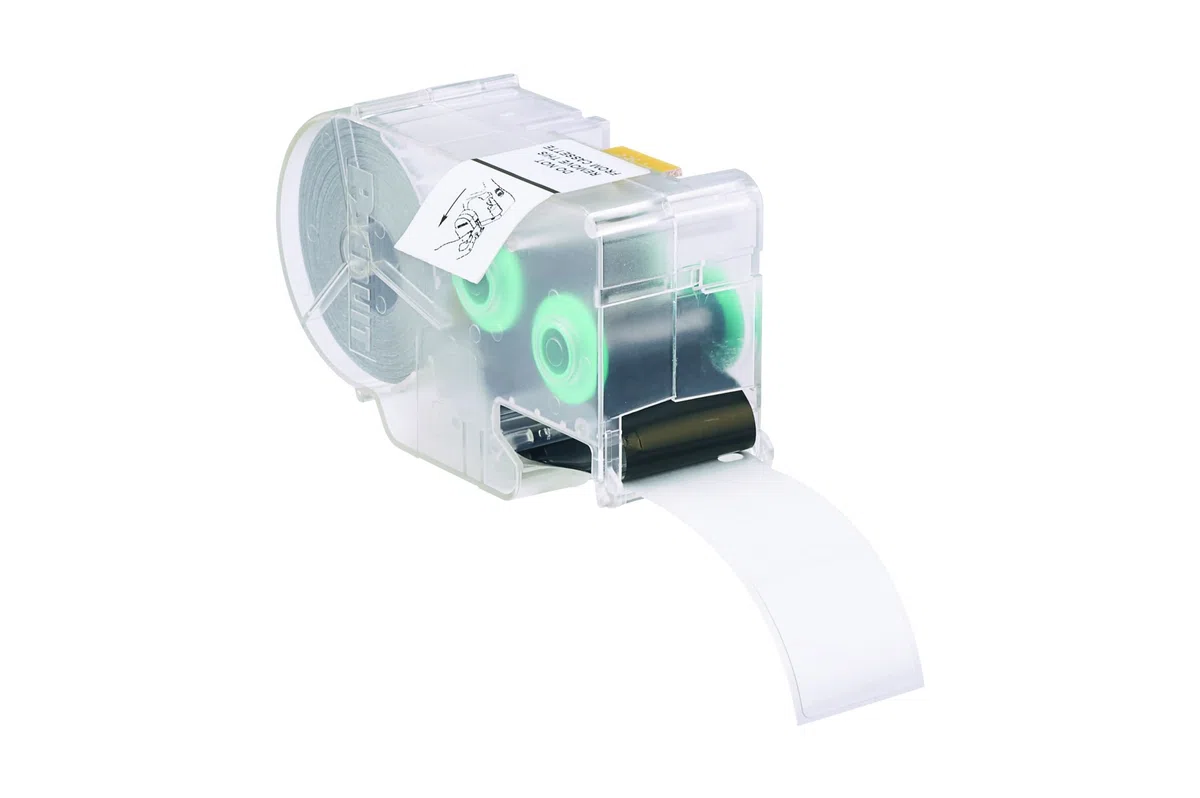 Panduit S100X220VAC P1 Cassette etiqueta auto-laminada, vinilo, blanco
