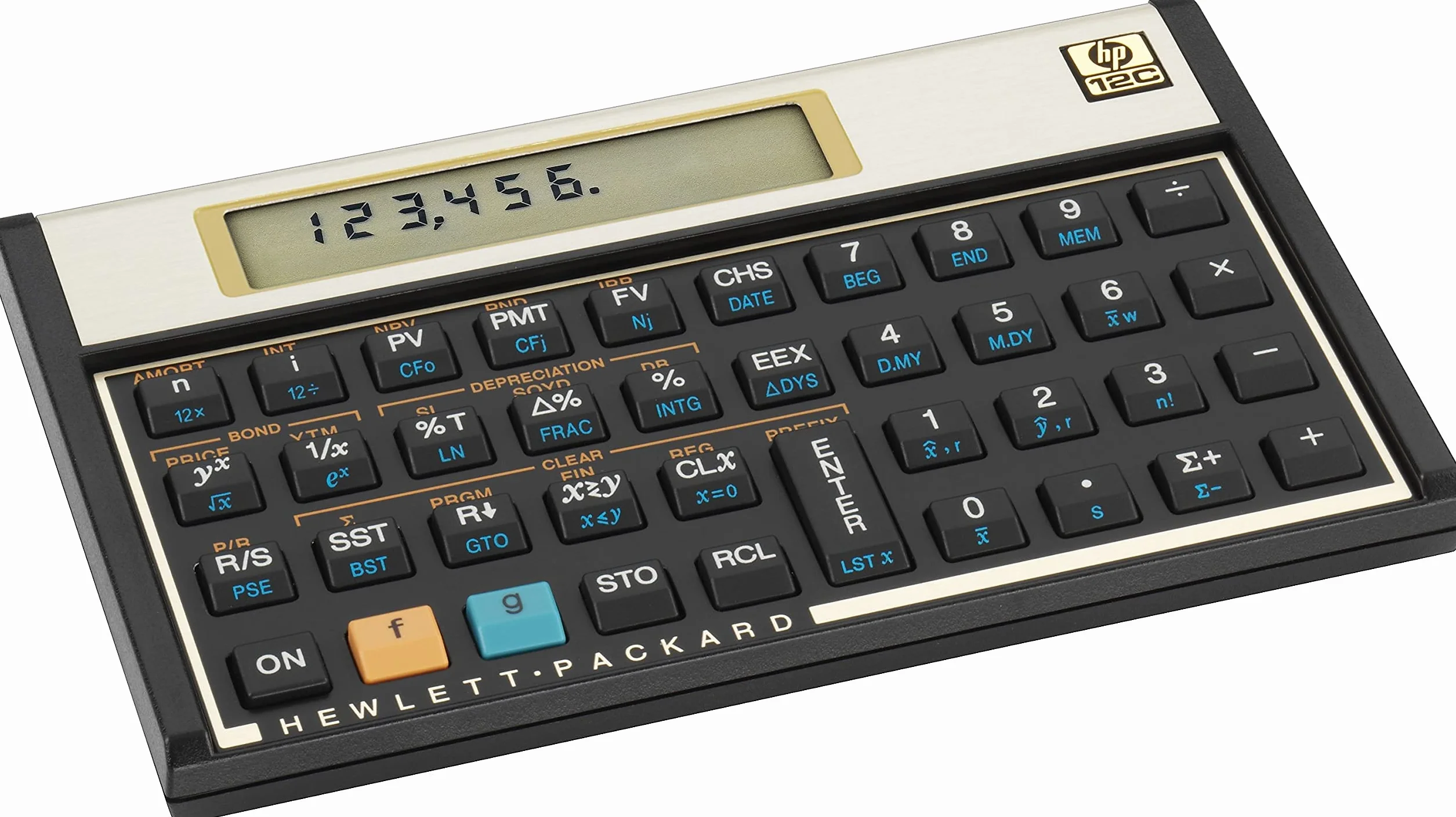 HP 12C Financial Programmable Calculator - Calculadora financiera, Negro