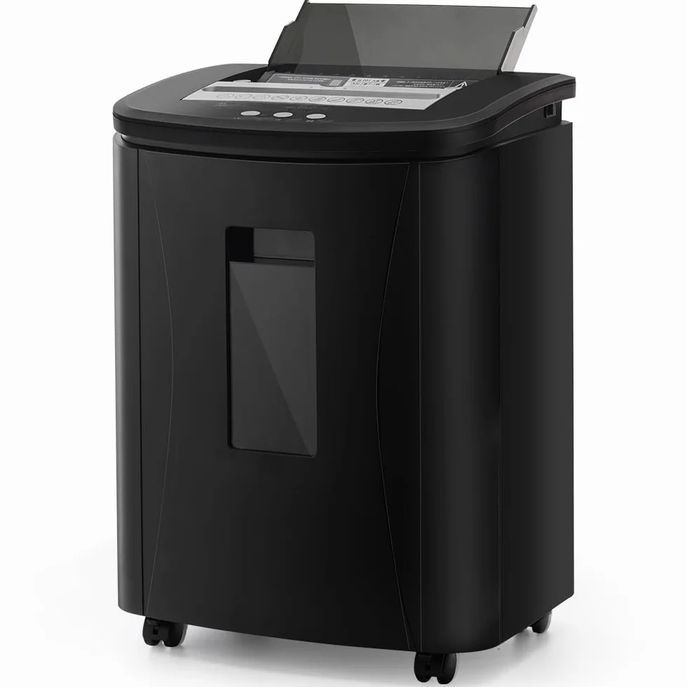 Trituradora de Papel Automática Profesional: Microcorte P-4 150 Hojas 40 Mins Continuos Destructora Documentos Eléctrica Papelera 25L Portátil Silenciosa - Oficina Casa Industrial Hogar