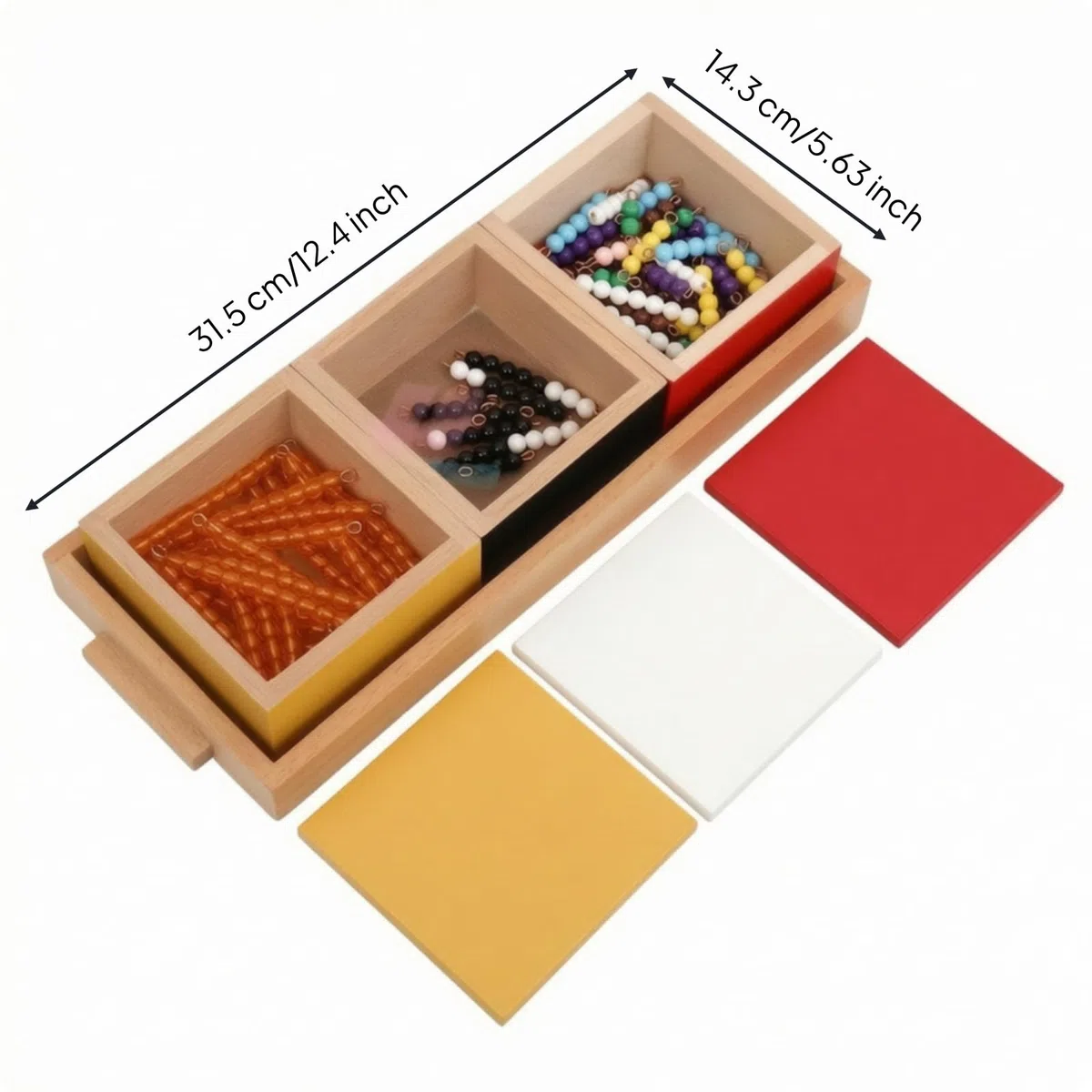 predolo Juego la Serpiente Aritmética Numérico Sensorial Caja con Fichas para Escuela en Casa, Juego De Serpiente De Suma Modelo Internacional, Oro Transparente
