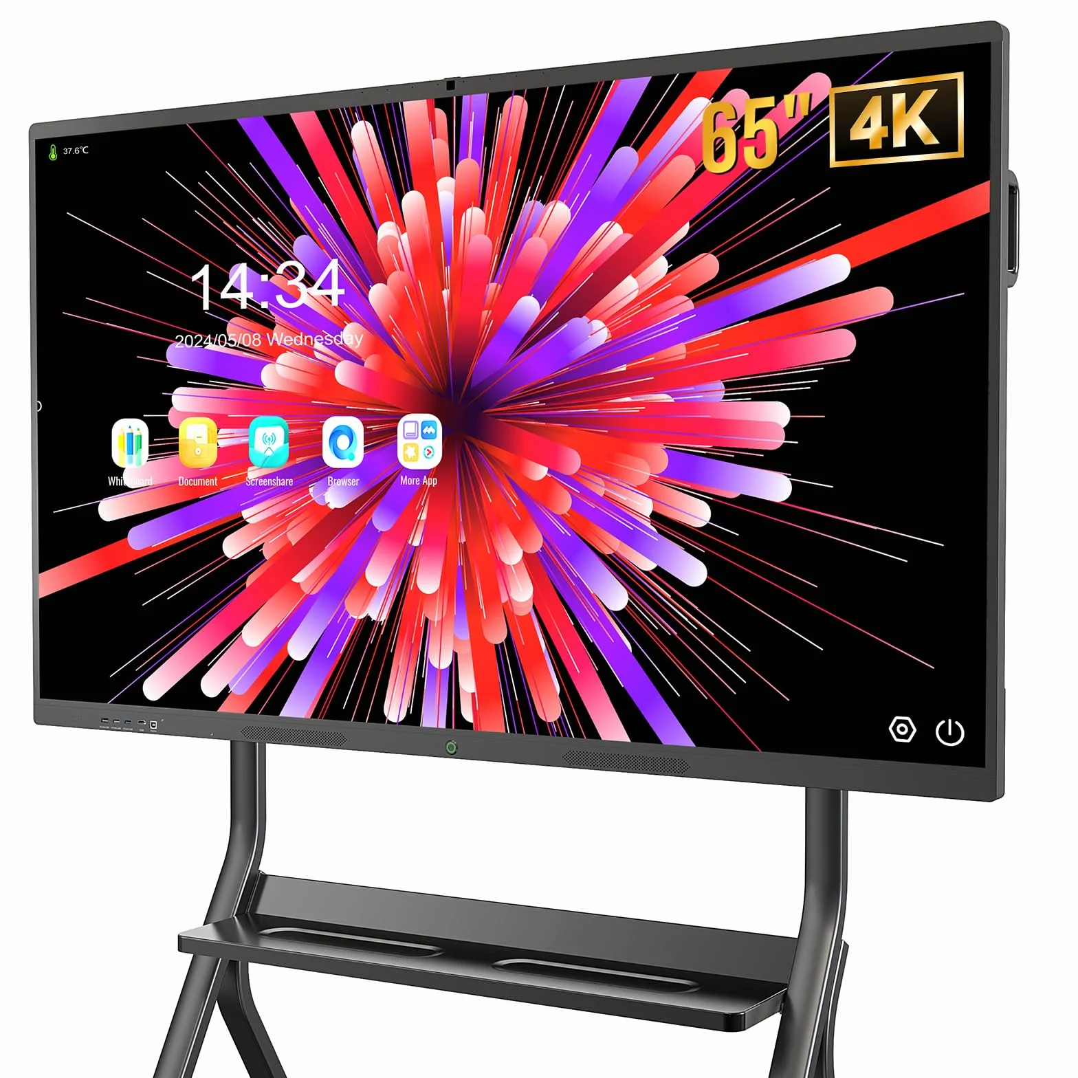 Smartboard 4K Pizarra Digital Interactiva 65 Pulgadas UHD Pantalla Táctil 8GB+128GB WiFi Bluetooth HDMI USB