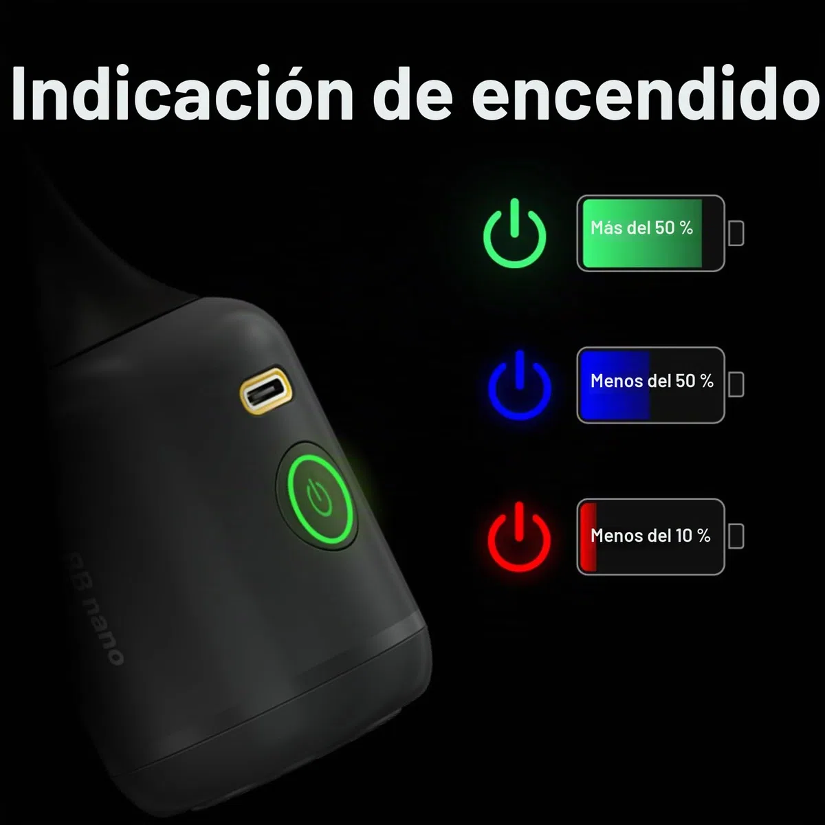 Nitecore BB Nano soplador de fotografía electrónica para la cámara y la Velocidad del Viento de la Lente de 80Km / h, Cepillo magnético de liberación rápida y Filtro de Alta Densidad.