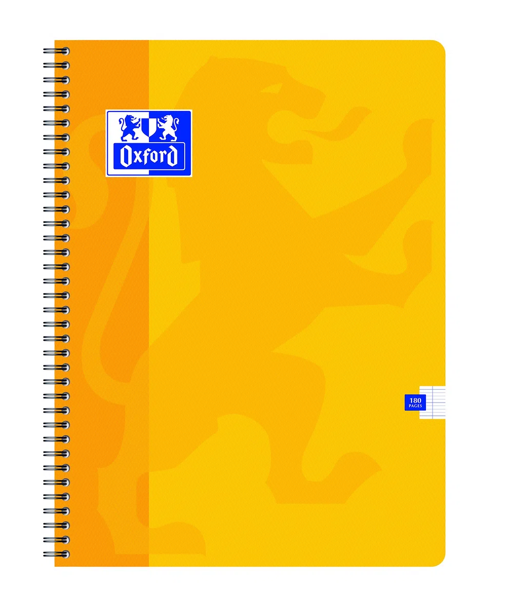 Oxford 100104752 - Cuaderno, cuadriculado, 24 x 32 cm, 180 páginas, paquete de 5