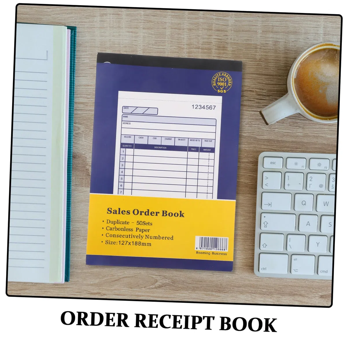 5 Piezas Libro de Facturas para Pequeñas Empresas Partes con Copia Automática Registro de Pedidos y Recibos para Gestión Financiera y Seguimiento de Órdenes
