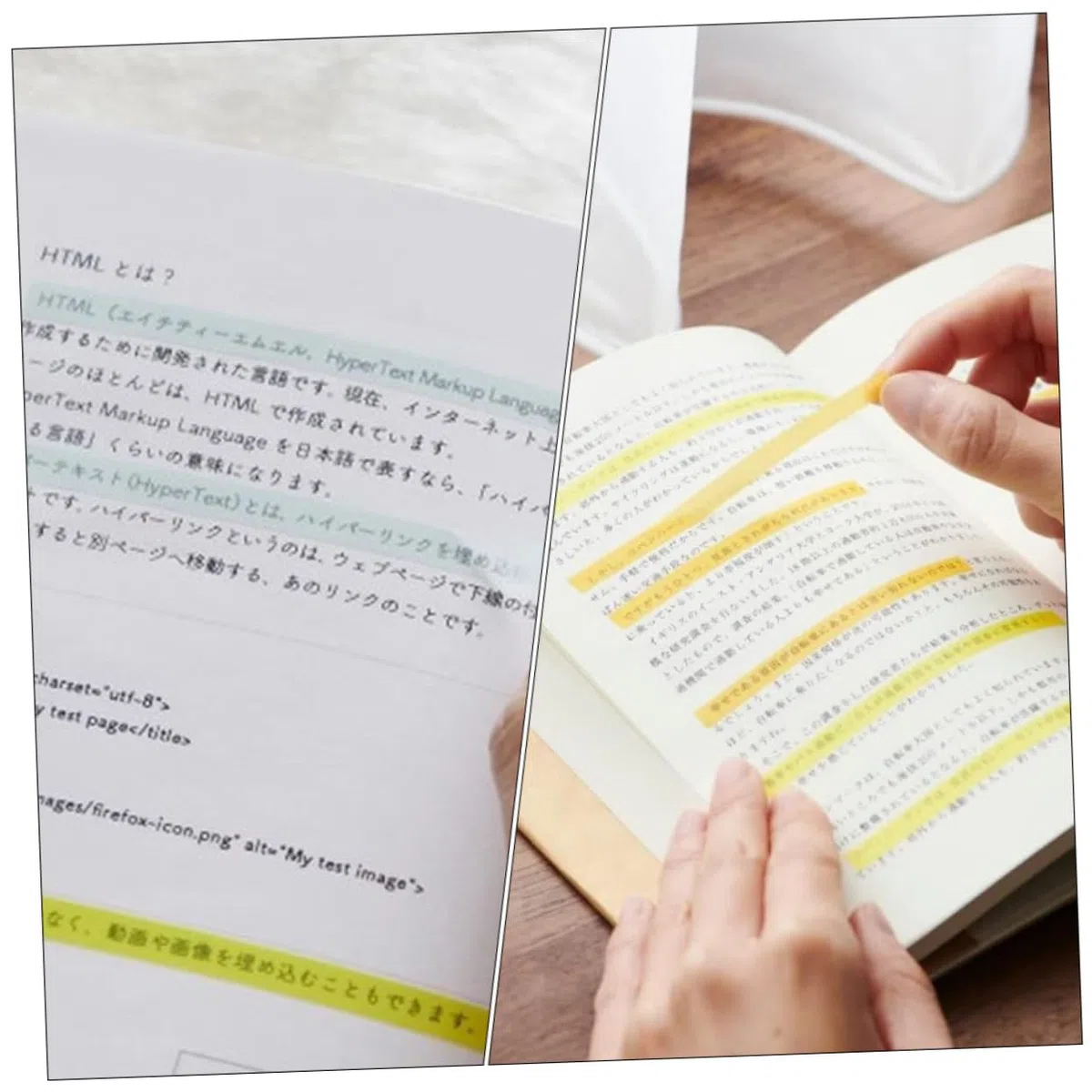 DOITOOL 45 Hojas Tiras de Resaltado Transparente Marcadores de Página Adhesivos Portátiles para Libros y Clasificación de Notas