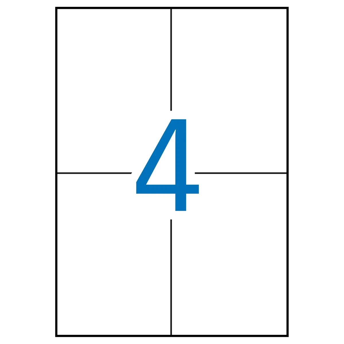 APLI 12963 - Etiquetas translúcidas resistentes intemperie 105,0 x 148,0 mm 20 hojas
