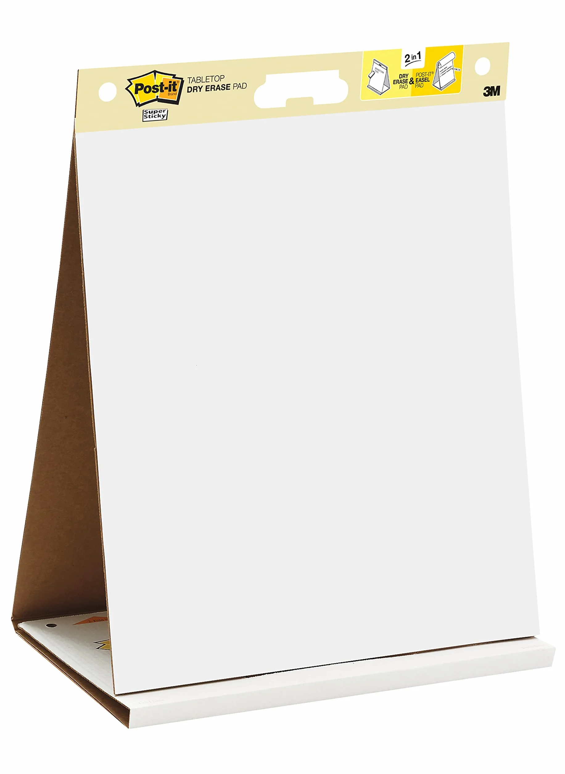 Post-It Notas para Reuniones Super Sticky, Bloc de Notas 584x508 mm, Blanco, 20 Hojas