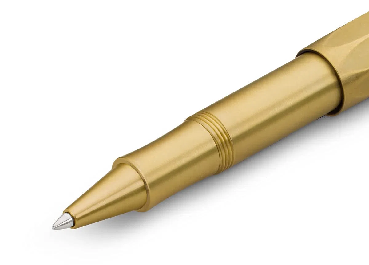 Kaweco Brass Sport - Bol?grafo de gel (punta de 0,7 mm, para zurdos y diestros, con bola de cer?mica, 13,5 cm)