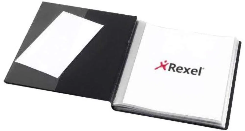 Rexel Nyrex - Carpeta de fundas (A4, 50 fundas), color negro