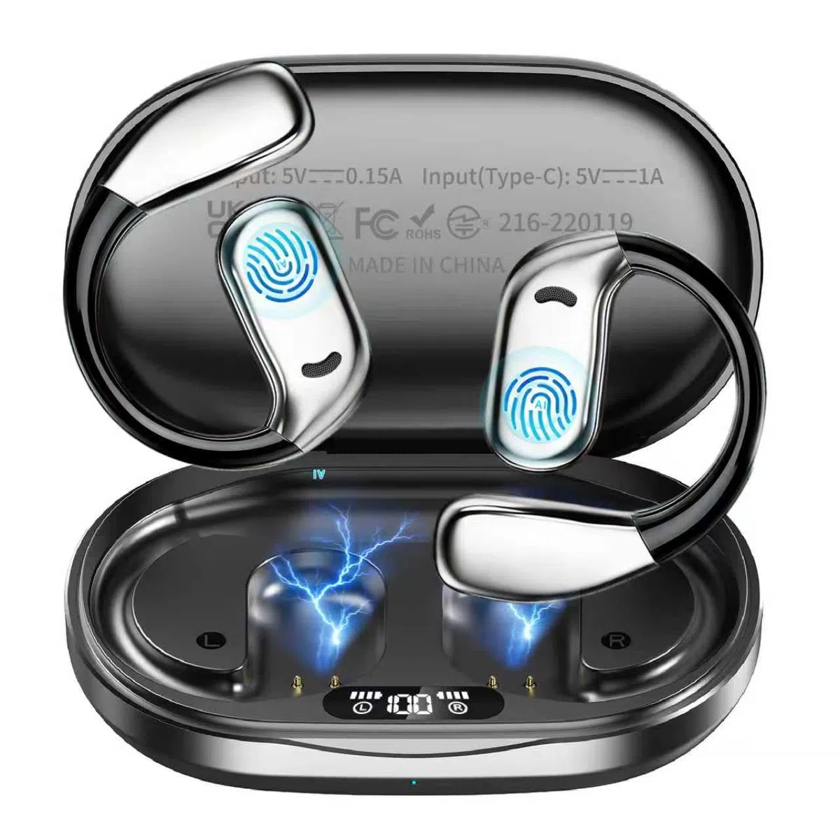 Auriculares traductores con IA en Tiempo Real: Dispositivo de traducción 3 en 1 con 144 Idiomas, traductor español-inglés, Auriculares traductores de oído Abierto para Viajes y Aprendizaje
