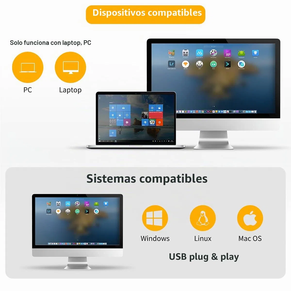 NetumScan Escáner de Código de Barras Omnidireccional USB Manos Libres 2D para Pago Móvil Pantalla de Computadora Soporte de Escaneo QR, PDF417, Código Securpharm (Matriz de Datos) NS2055L