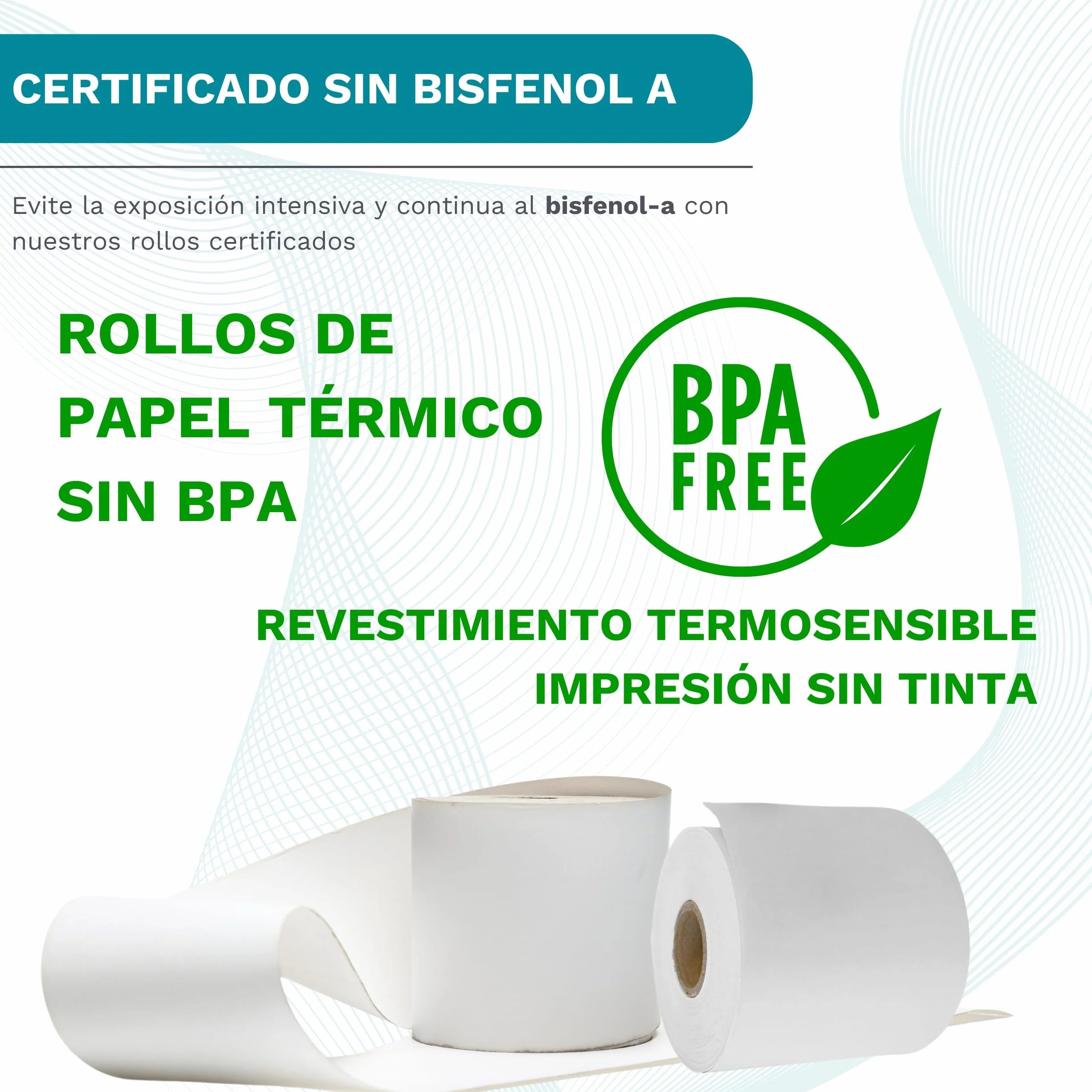 Papel Térmico 80x80 mm - 50 Rollos Papel Impresora Térmica y TPV - Hojas para Tickets - Compatible Impresora, Caja Registradora y Básculas - Sin Bisfenol A - 60 Gr - 50 Metros/Rollo - La Casa del TPV
