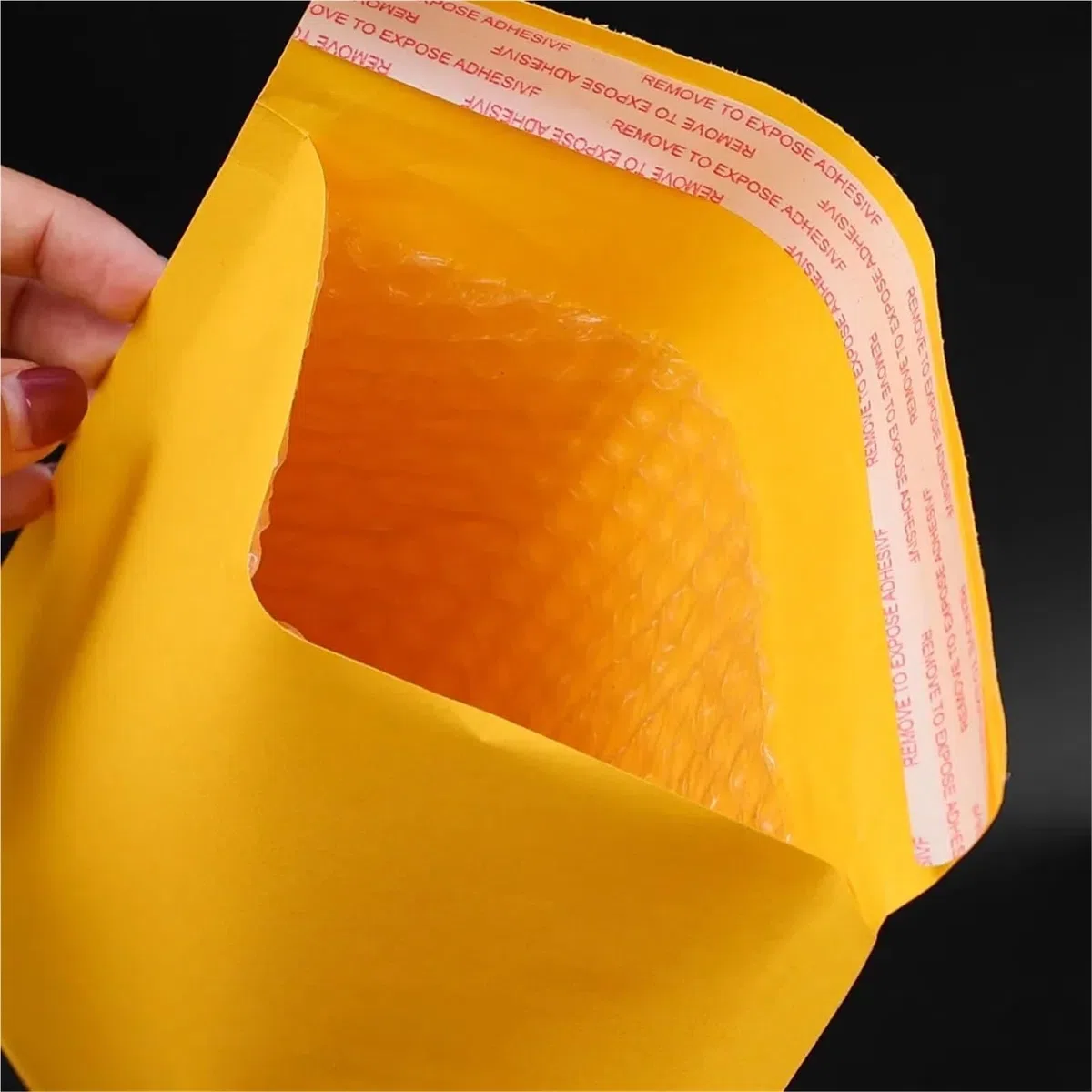 bolsas para envíos Sobres acolchados de papel kraft con burbujas amarillas(50PACK,18 * 23cm)