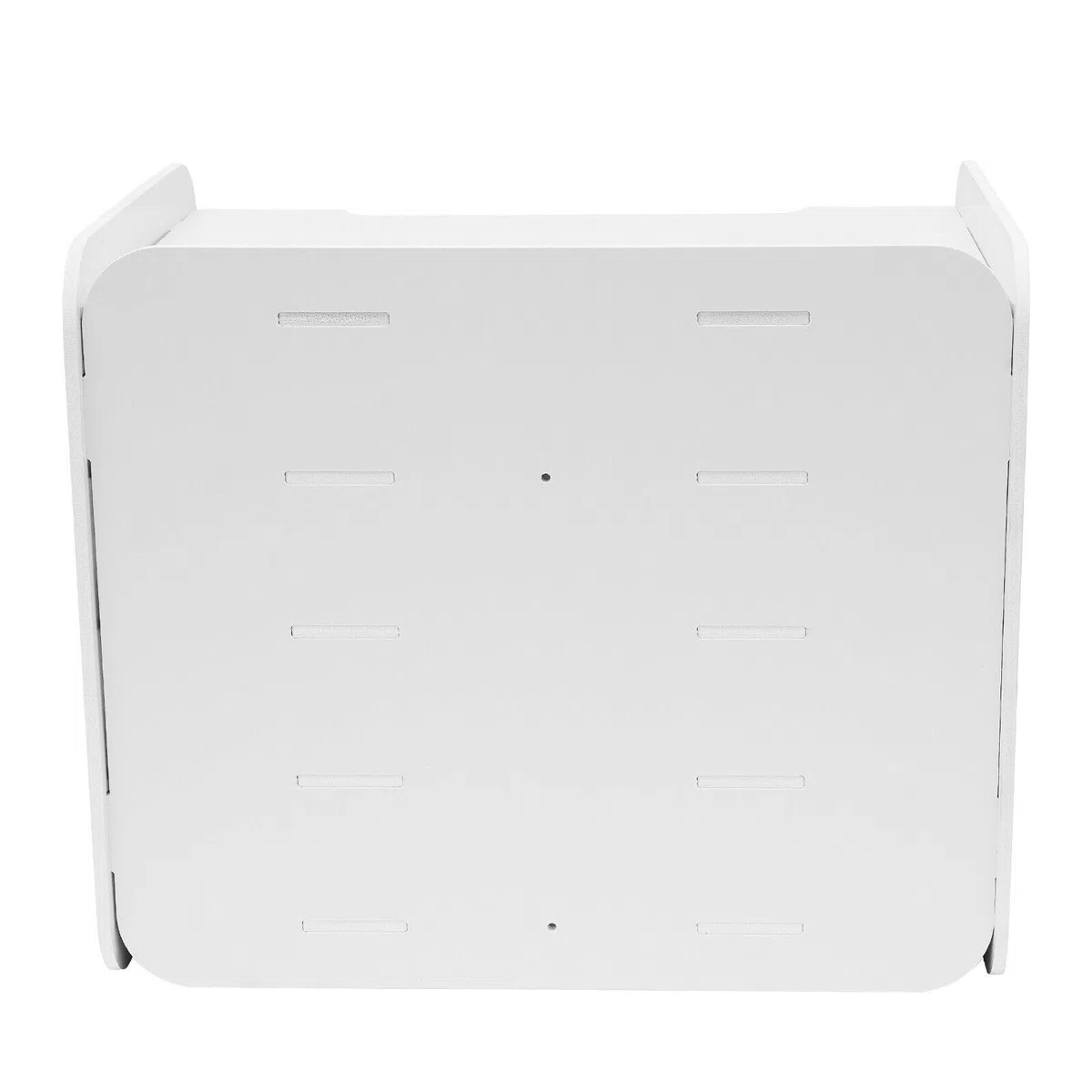 Bandeja apilable para cartas de 5 pisos, PVC compuesto de madera y plástico para el organizador de carpetas de escritorio, organizador de cartas, 34 x 25 x 26,5 cm