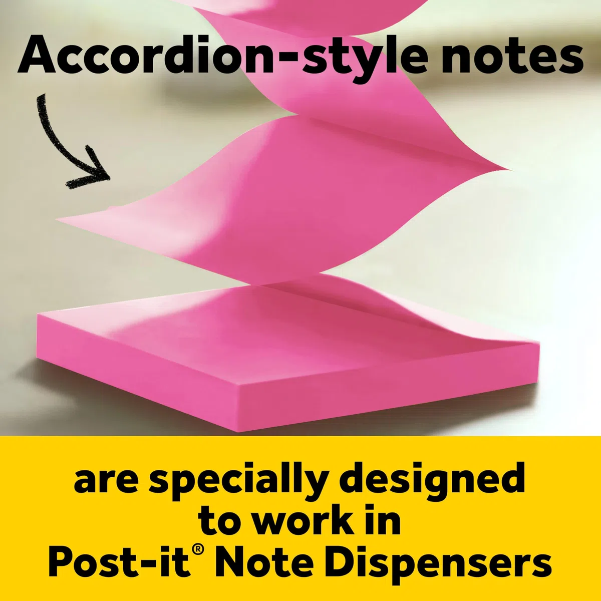 Post-it Dispensador de notas emergentes súper pegajoso, paquete de 2, blocs blancos de 3 x 3 pulgadas, incluye 2 dispensadores y 6 bloc de notas emergentes (90 hojas por bloc, 540 hojas en total) para