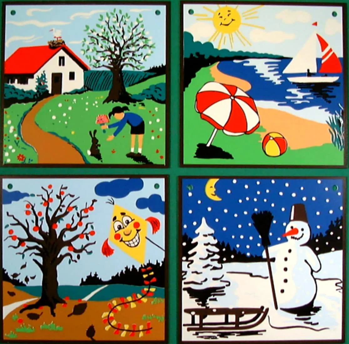 Madera Calendario con números negras 35 * 50 * 1,2 cm