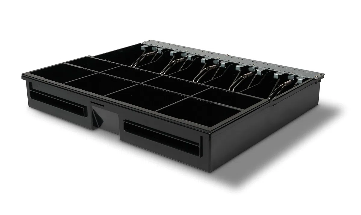 Safescan 4646T Gaveta ajustable para organizar el cajón portamonedas - Gaveta caja dinero con 5 apartados para billetes y 8 para monedas - Compatible con el cajón portamonedas Safescan HD-4646S