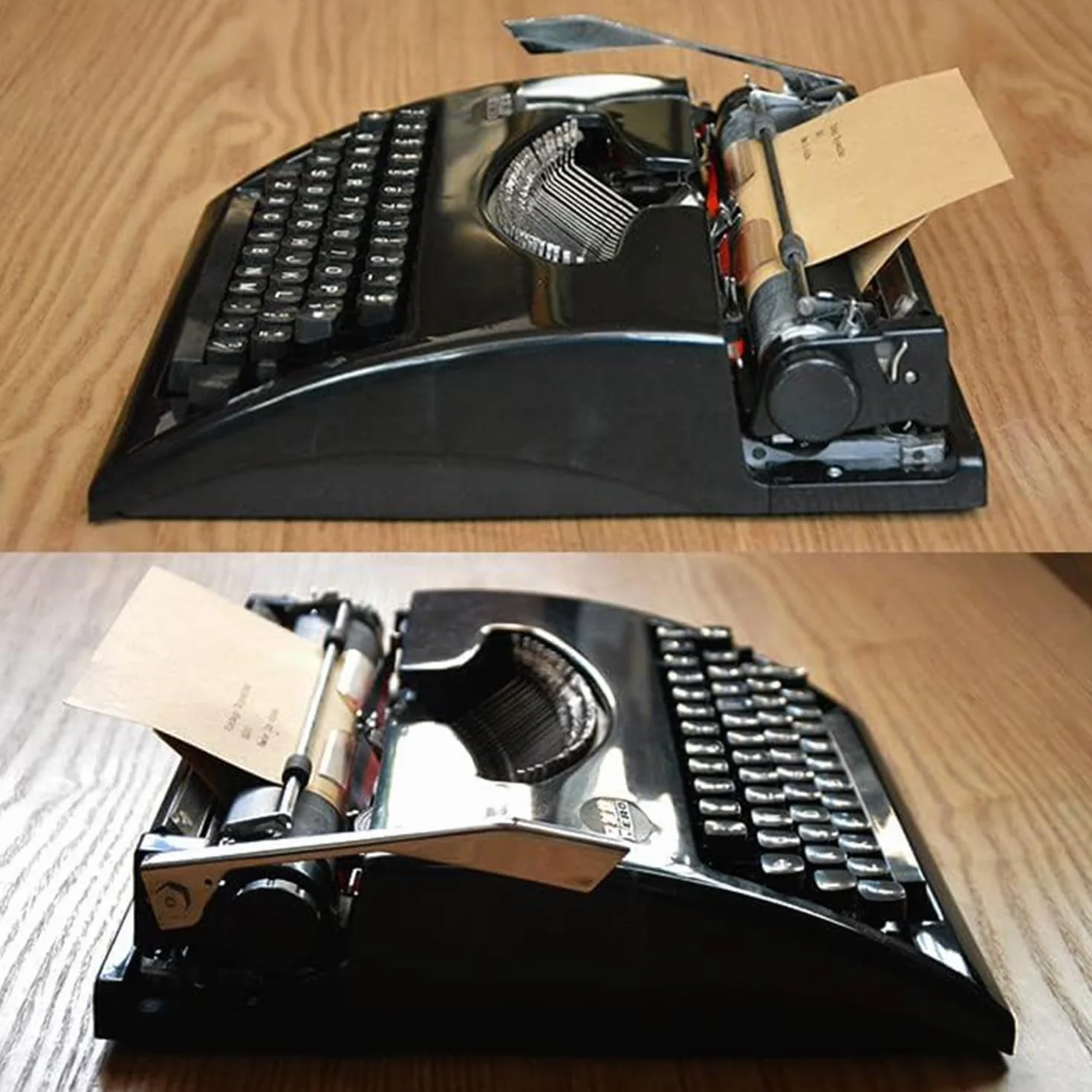 Máquina De Escribir Vintage Creativa, Máquina De Escribir Manual Retro Antigua, Escribir Novelas En Cualquier Lugar, Escritura Libre, Escritura Creativa, Manualidades,Black
