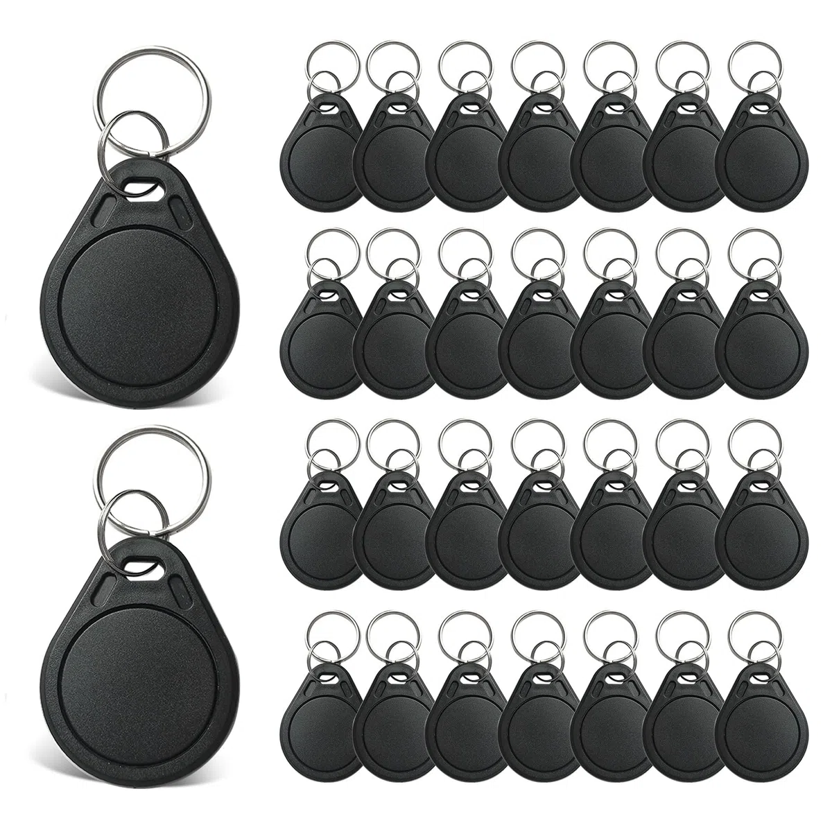 NFC Tag Ntag215 NFC Chip NFC Keyfob Programable NFC Tag 504 Bytes Memoria, compatible con iPhone Accesos directos iOS App Homekit Android Smartphone Apps (100 piezas)
