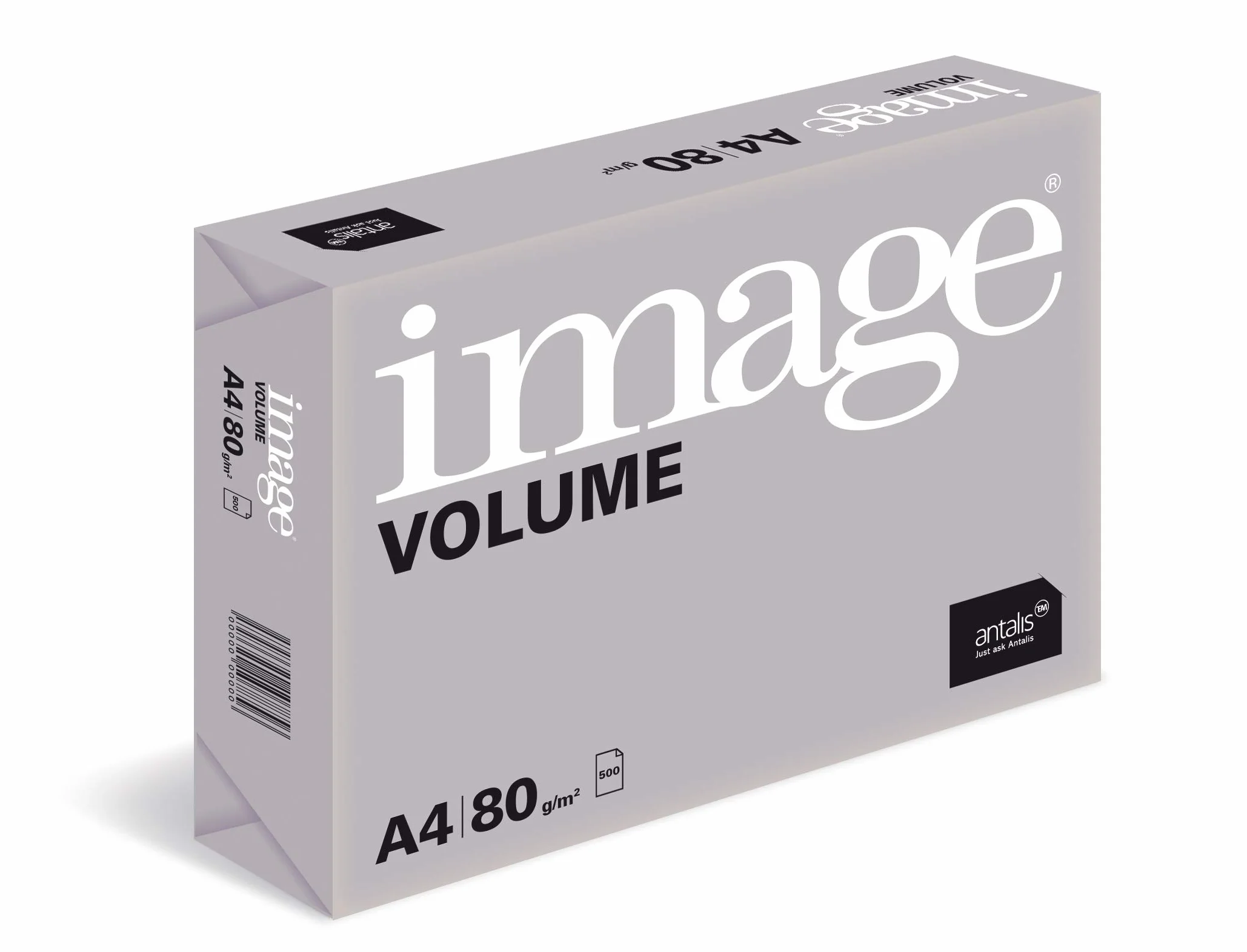 Image Volume - Papel blanco A4 80 g/m² Multifunción - Caja de 5 paq x 500 hojas