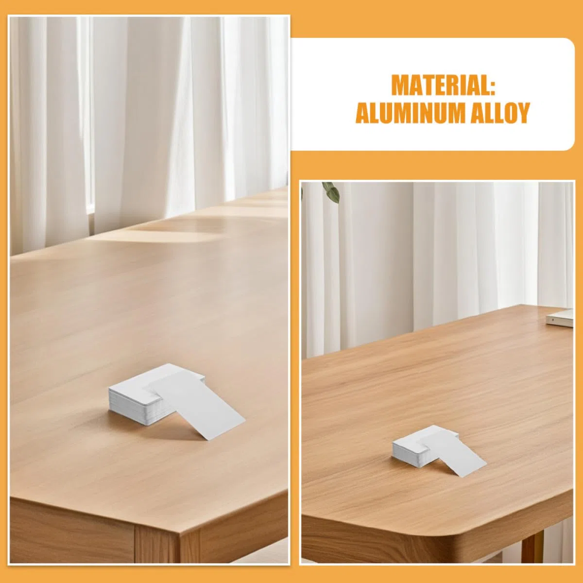 DOITOOL 200 Tarjetas de Visita Metálicas en Aleación Ligera para Sublimación, Impresión Vibrante y Grabado, 0.21mm de Grosor, Ideales para Proyectos DIY y Uso Personal