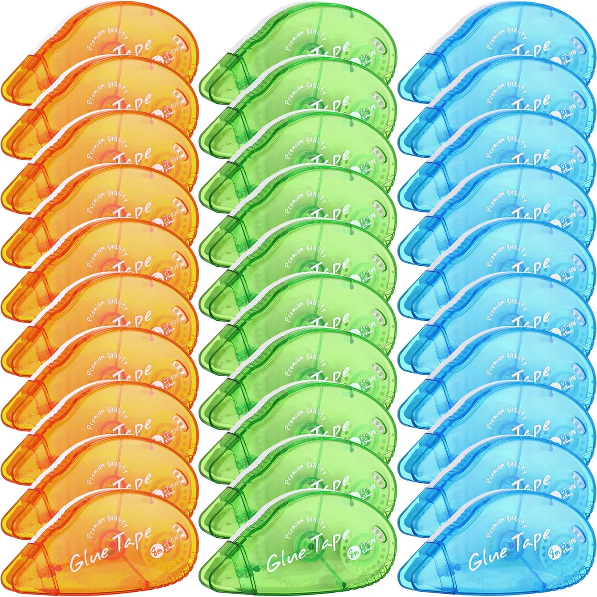 Paquete de 30 rollos de cinta adhesiva permanente de doble cara para álbumes de recortes, 0.3 x 315 pulgadas, dispensador de cinta de doble cara, puntos de cinta de doble cara para diario, papel