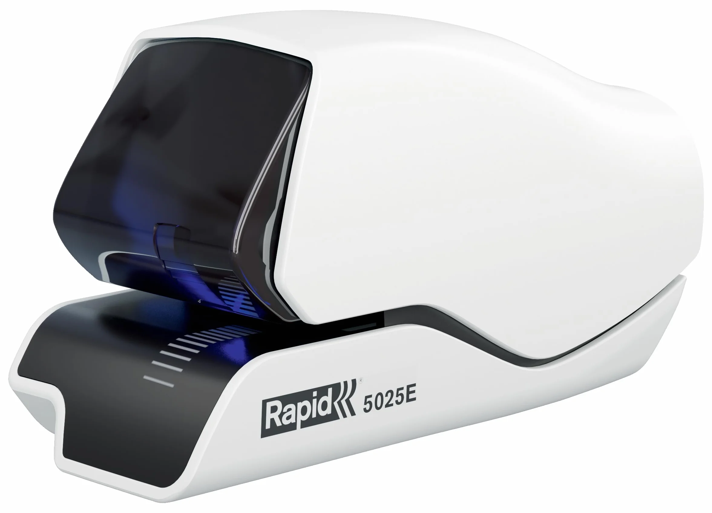 RAPID 25095200 - Grapadora eléctrica con tecnología Flat-Clinch modelo 5025E color blanco