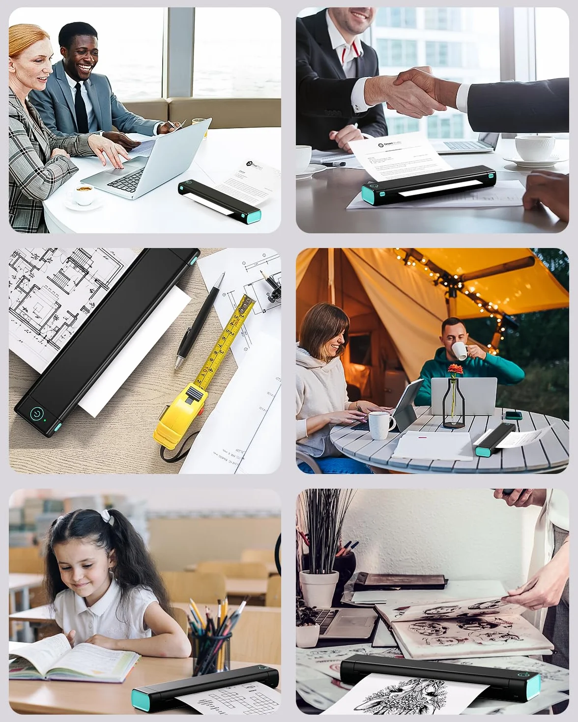 Phomemo Papel Térmico M08F A4 Compatible Con Phomemo M08F M08D M832 M832D M833 M834 Q302 y Otras Impresoras Portátiles A4, Papel de Impresora M08F, 200 hojas