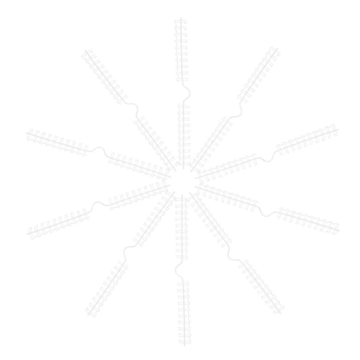 Ganchos de Encuadernación de Alambre para Calendarios 9,5 mm 10 Dientes 100 Unidades 20 cm