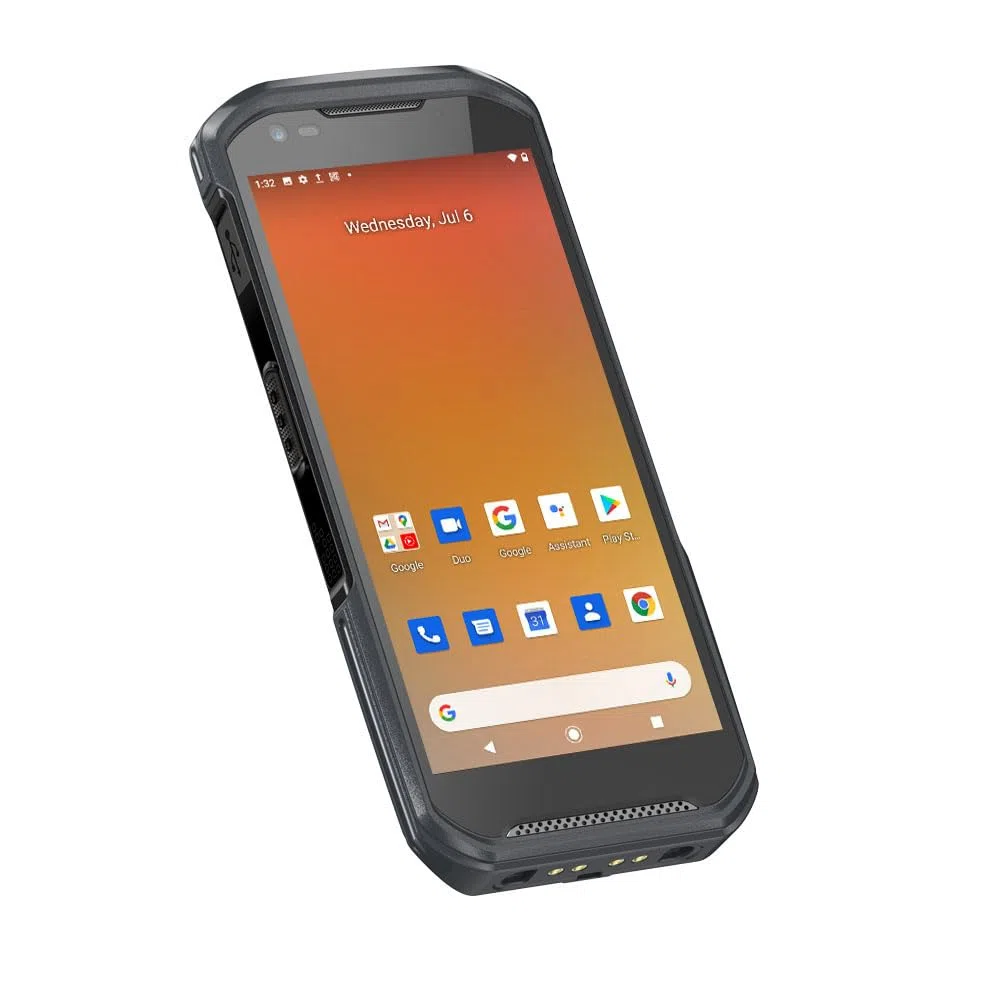 [Android 13 + 2D escáner] RUGILINE - Ordenador móvil con escáner de código de barras 2D de 5.5 pulgadas, PDA, compatible con NFC inalámbrico Wi-Fi 4G LTE para entrega en almacén, inventario minorista,