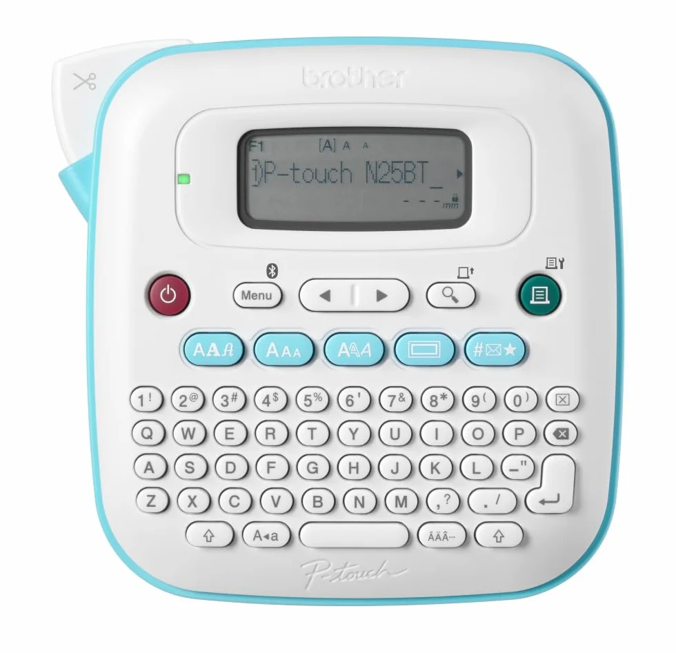 Brother PTN25BT Rotuladora electrónica de sobremesa para el hogar y la Oficina, Pantalla con Vista previa, Bluetooth