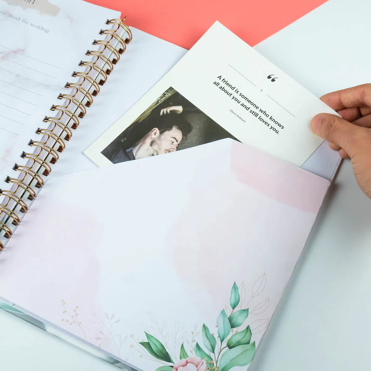 El Planificador y Organizador de Bodas Ideal Cuaderno en Espiral Diario a Rayas Planificación Detallada de Posibles Parejas,White,A4(280 * 210mm)