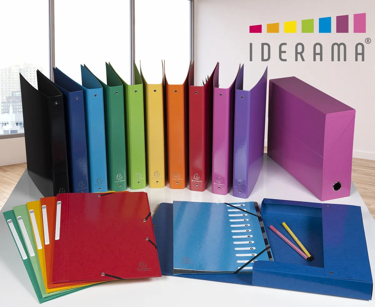 Exacompta formularios "Iderama Carpeta con 12 secciones ampliar lomo – Luz Azul (Pack de 6)