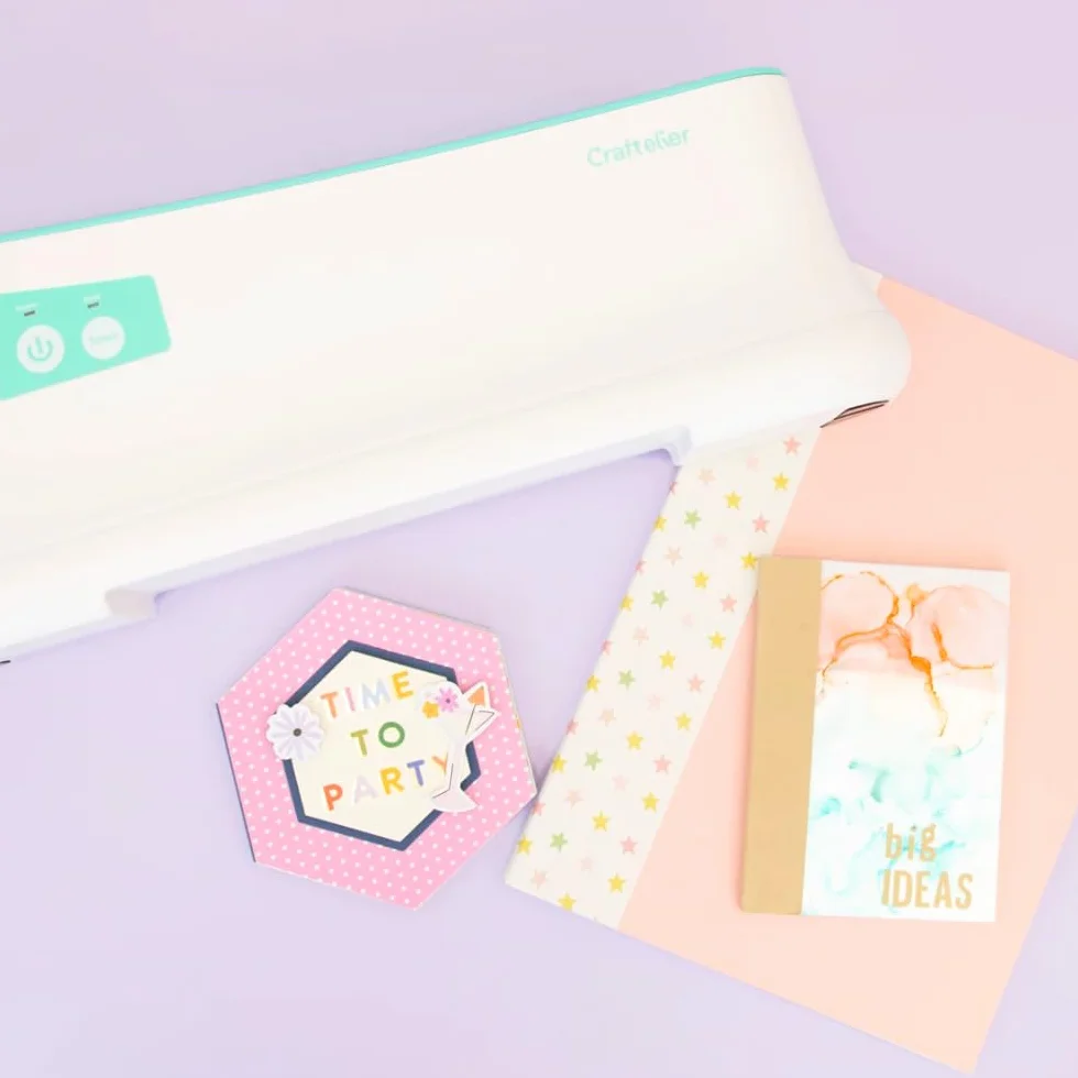 Craftelier - Máquina de Encuadernación Térmica con 3 Lomos de Encuadernación de Colores, para Proyectos de Scrapbooking, Diarios DIY, Cuadernos, Documentos o Álbumes de Fotos, Capacidad de 200 Hojas