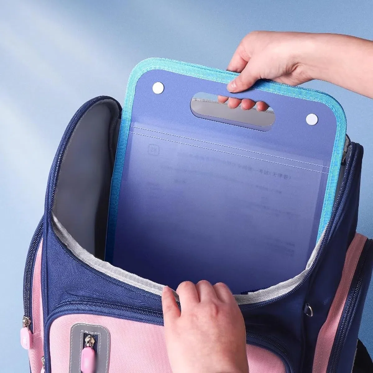 organizador de archivos en acordeón, Carpeta de archivos Carpeta de mano A4 de 3 piezas Organizador de 13 capas de gran capacidad Bolsa de archivos vertical con cierre a presión Carpeta de plástico mu