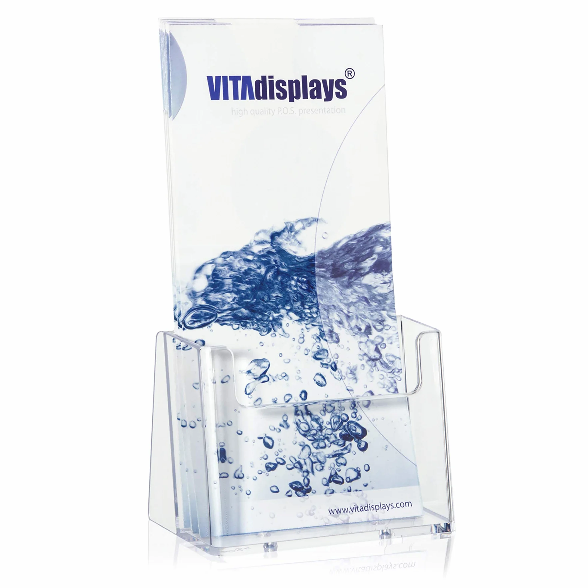 Taymar Soporte para folletos Transparente DIN lang 105x210 mm Paquete de 10