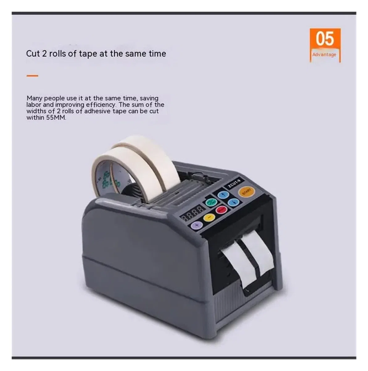 Dispensador Celo Automatico, Dispensador automático de cinta eléctrica, cortador de adhesivo, máquina cortadora de cinta eléctrica de papel adhesivo transparente,para envíos, escuelas, hogares