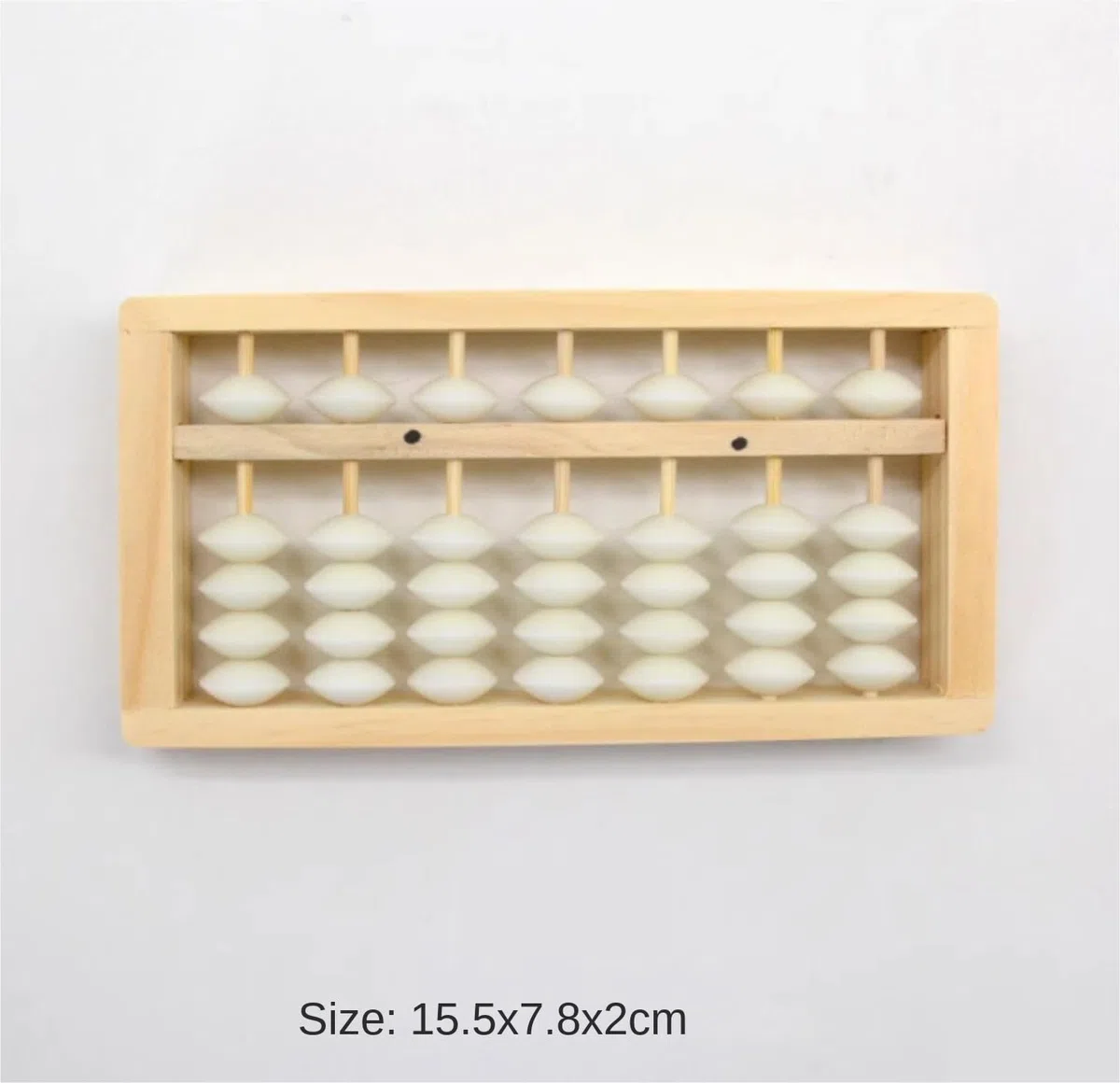 Ábaco Ábaco De Madera 3 Piezas con 7 Columnas, Herramienta Aprendizaje Matemáticas, Conteo Educativo For El Hogar Y Aula, Material ABS Oficina Material