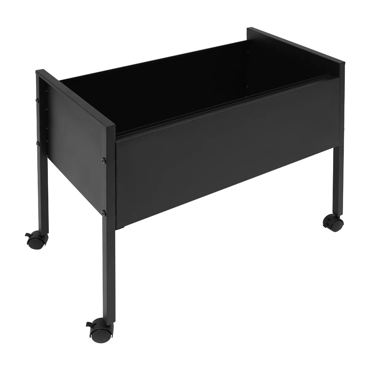 Carrito Colgante Con 80 Compartimentos Negro de Acero Resistente a los Arañazos Cesta Para Archivadores Colgantes de 70 x 37 x 60 cm Contenedor Con Ruedas Carrito de Oficina Carrito Con Ruedas