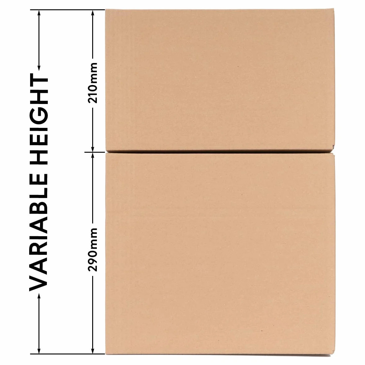 verpacking cajas plegables de cartón 350 x 240 x 150 mm KK 70 marrón [Tamaño y cantidad seleccionables] de pared simple cajas medianas 25 unidades