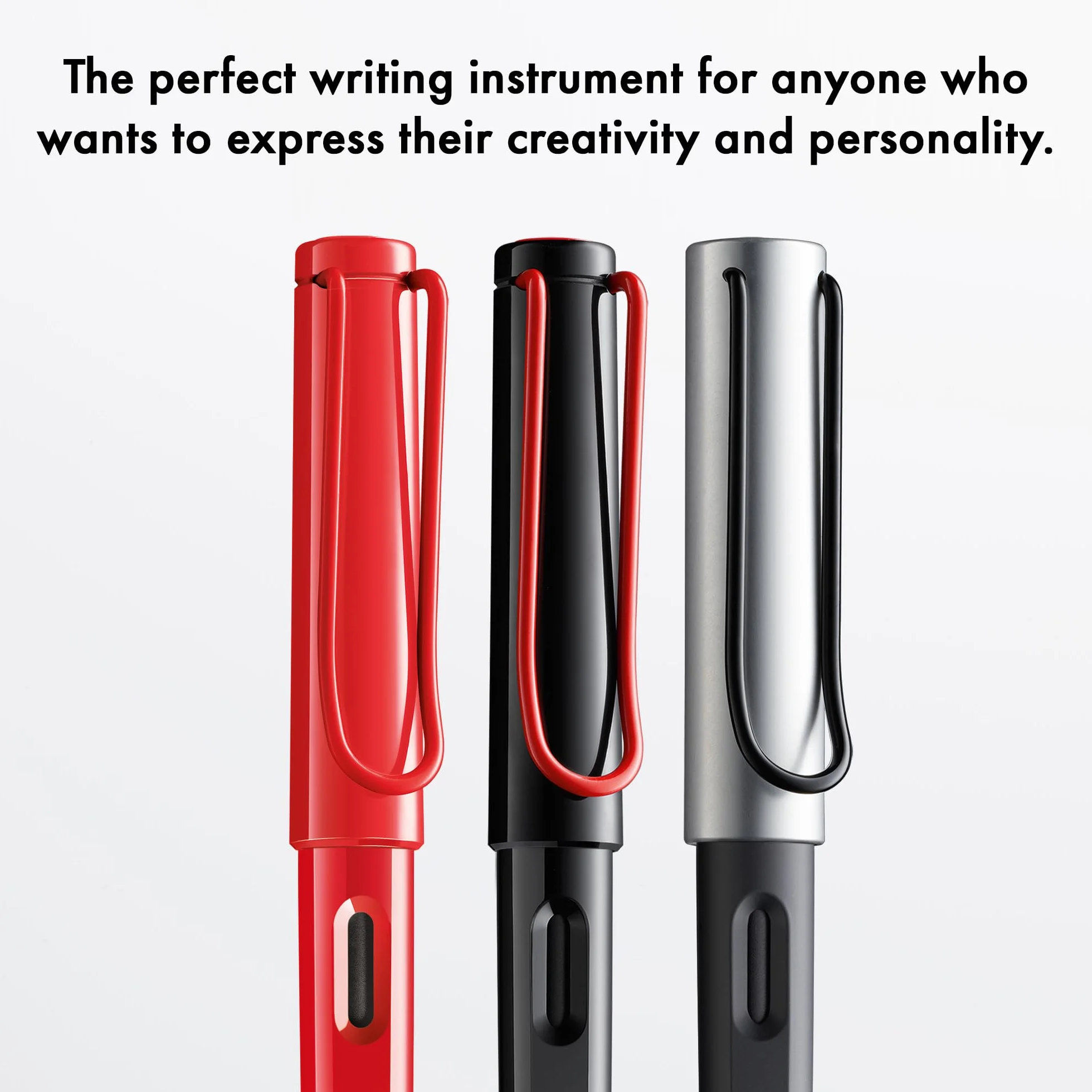 Lamy joy black pluma caligráfica - con empuñadura ergonómica y plumín de acero pulido de 1,5 mm - Pluma caligráfica con plumín caligráfico - cartucho de tinta T 10 blue incl.