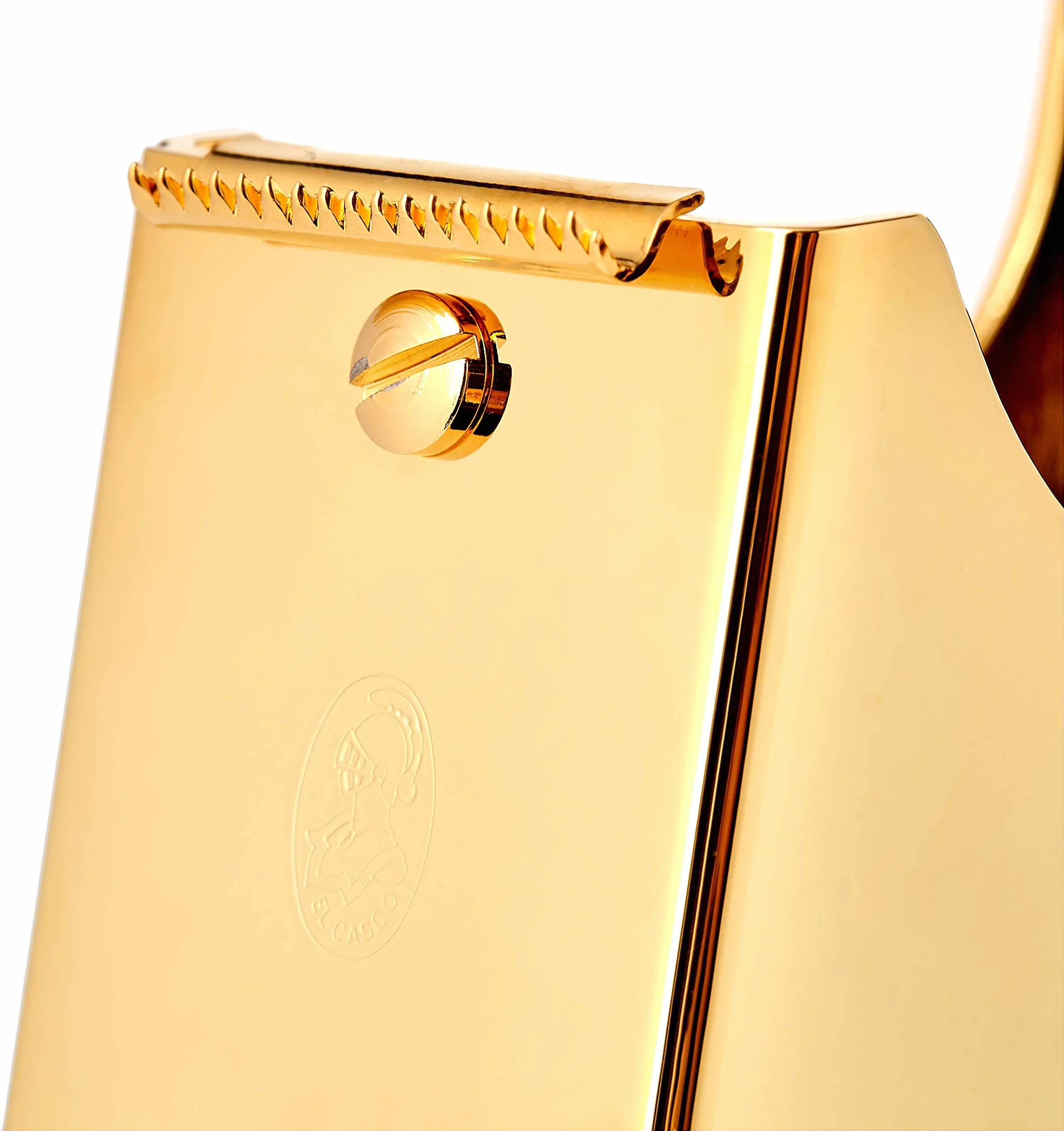 EL CASCO Portacelo para escritorio M-800 LN, Oro 23kt y Negro, Dispensador de cinta adhesiva