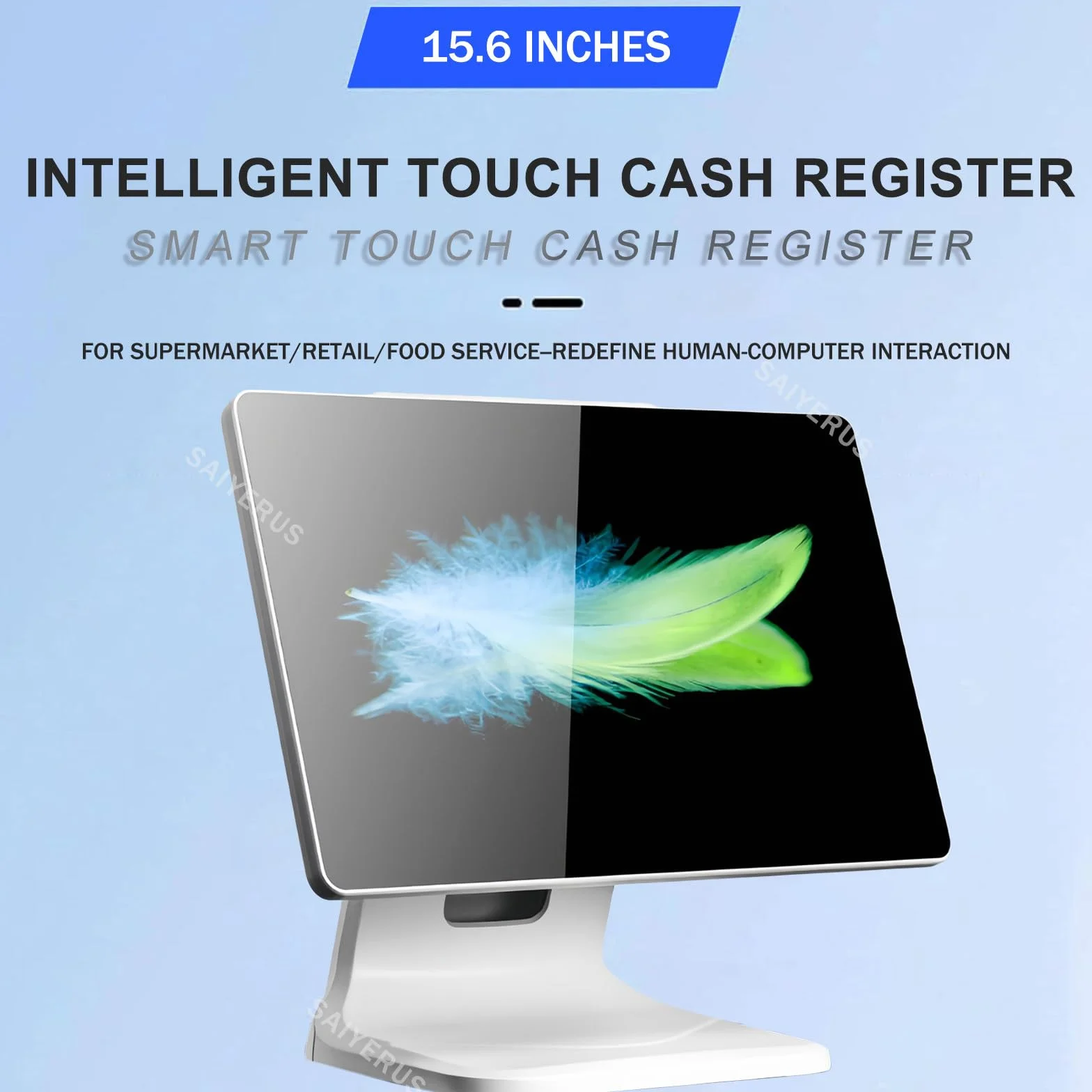 Sistemas TPV CPU-i3, Caja Registradora para Comercio Minorista, Pantalla Táctil de 15 Pulgadas (1920x1080), 4 GB de Ram, Ssd de 64 GB, Módulo WiFi para Negocios, Restaurantes y Supermercado